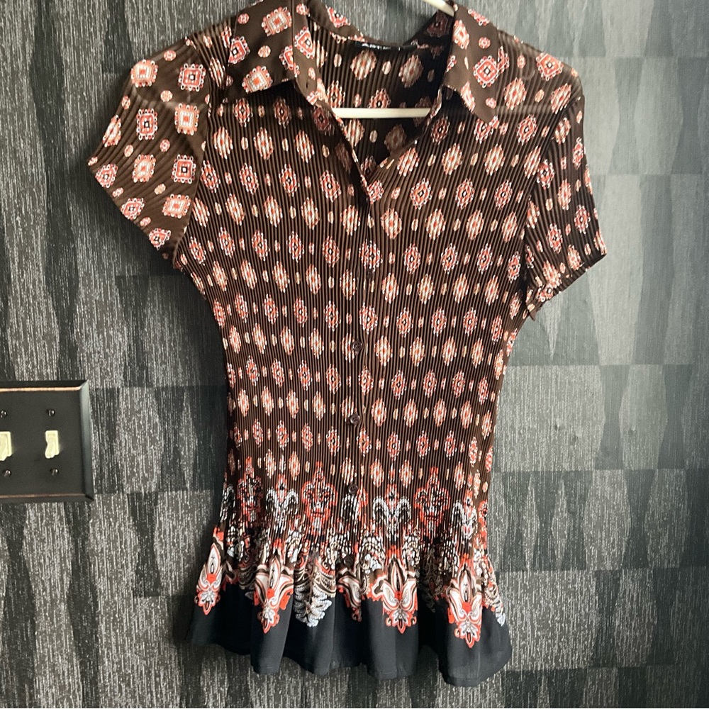 Y2k Apt 9 Blouse Button Down 2000’s Style Fairy O… - image 1